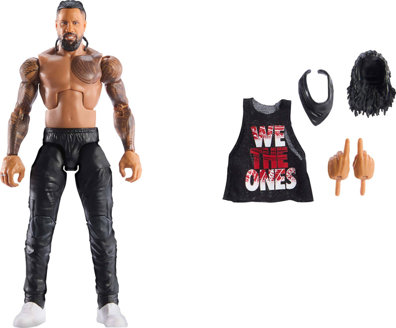 Mattel WWE Elite Action Figure & Accessories, Series #114 6-inch Collectible Jimmy Uso with 25 Articulation Points & Swappable Hands