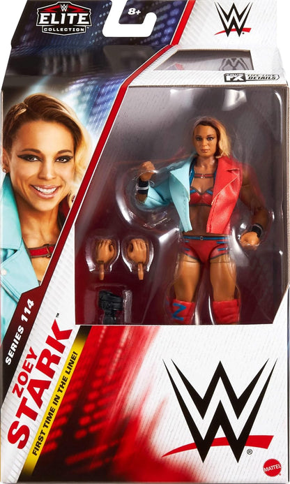 Mattel WWE Elite Action Figure & Accessories, Series $114 6-inch Collectible Zoey Stark with 25 Articulation Points & Swappable Hands