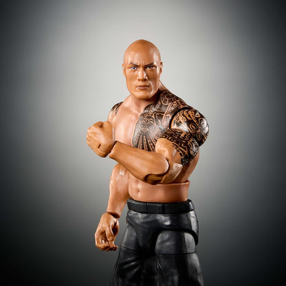 Mattel WWE Elite Action Figure & Accessories, Series #115 6-inch Collectible The Rock with 25 Articulation Points & Swappable Hands