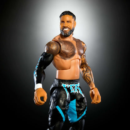 Mattel WWE Elite Action Figure & Accessories, Series #114 6-inch Collectible Jey Uso with 25 Articulation Points & Swappable Hands, JCH93