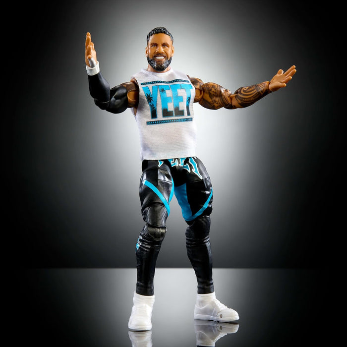 Mattel WWE Elite Action Figure & Accessories, Series #114 6-inch Collectible Jey Uso with 25 Articulation Points & Swappable Hands, JCH93