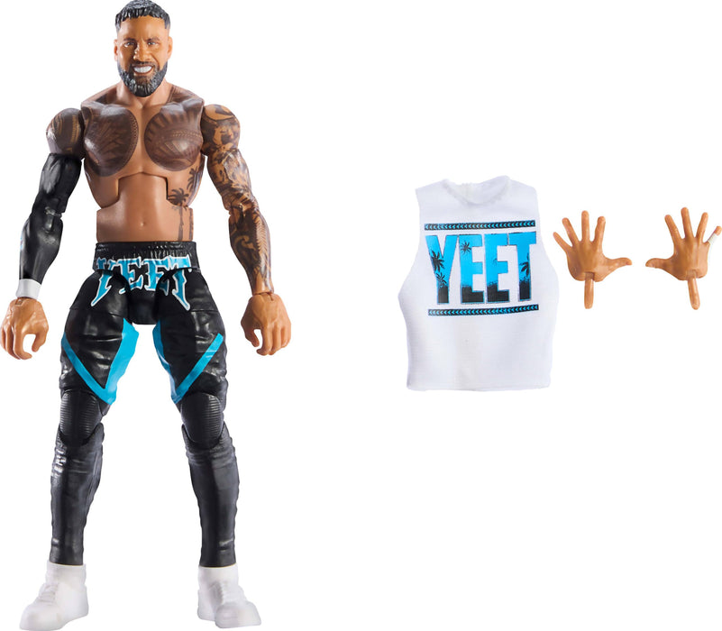 Mattel WWE Elite Action Figure & Accessories, Series #114 6-inch Collectible Jey Uso with 25 Articulation Points & Swappable Hands, JCH93