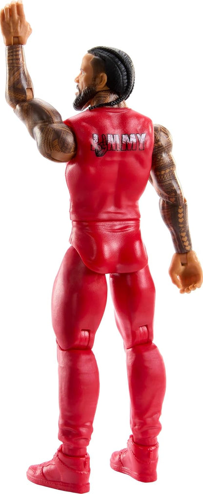 Mattel WWE Jimmy Uso Action Figure, Main Event Series #155 6-inch Collectible with 10 Articulation Points & Life-Like Look, JCV48