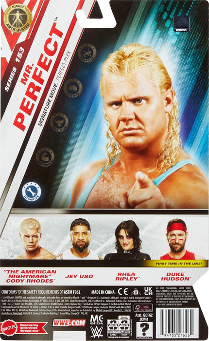 Mattel WWE Mr. Perfect Action Figure, Main Event Series #153 6-inch Collectible with 10 Articulation Points & Life-Like Look