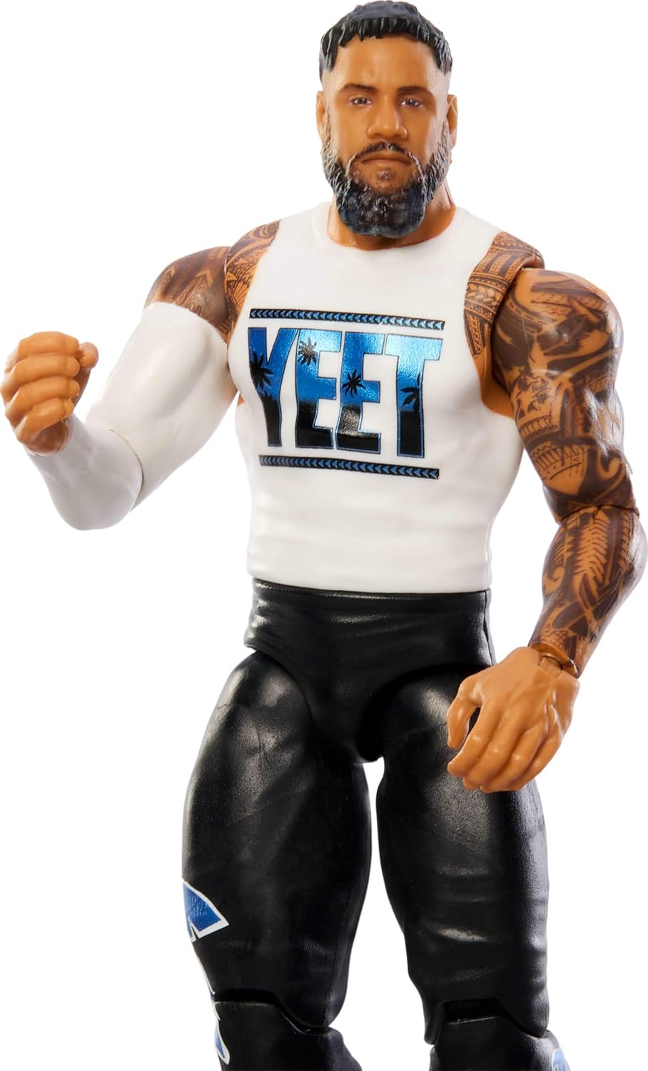 Mattel WWE Jey Uso Action Figure, Main Event Series #153 6-inch Collectible with 10 Articulation Points & Life-Like Look
