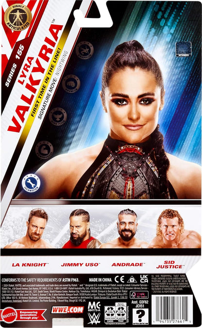 Mattel WWE Lyra Valkyria Action Figure, Main Event Series #155 6-inch Collectible with 10 Articulation Points & Life-Like Look