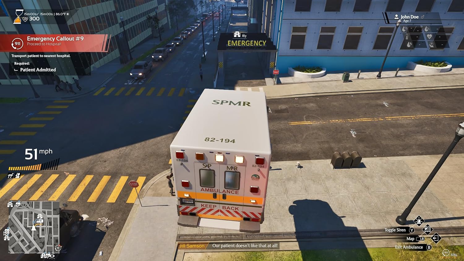 Ambulance Life: A Paramedic Simulator | Schießereien, tödliche Unfälle & Katastrophen – rette, versorge & transportiere Verletzte | Realistische Open-World-Rettungs-Simulation in Kalifornien