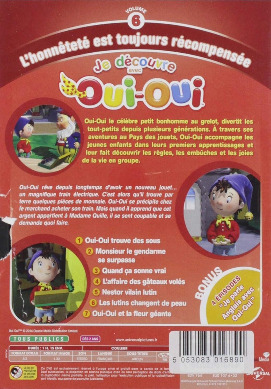 MOVIE - OUI OUI L HONNETETE EST TOUJOURS RECOMPENSEE (1 DVD