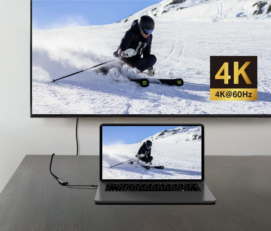 TP-LINK USB Type-C to HDMI Adapter, 4K 60Hz Ultra HD on A Larger Screen HDMI to USB C, Plug and Play, Lightweight and Compact, Universal Compatibility, Scratch Resistant, Durable Design, (UA520C