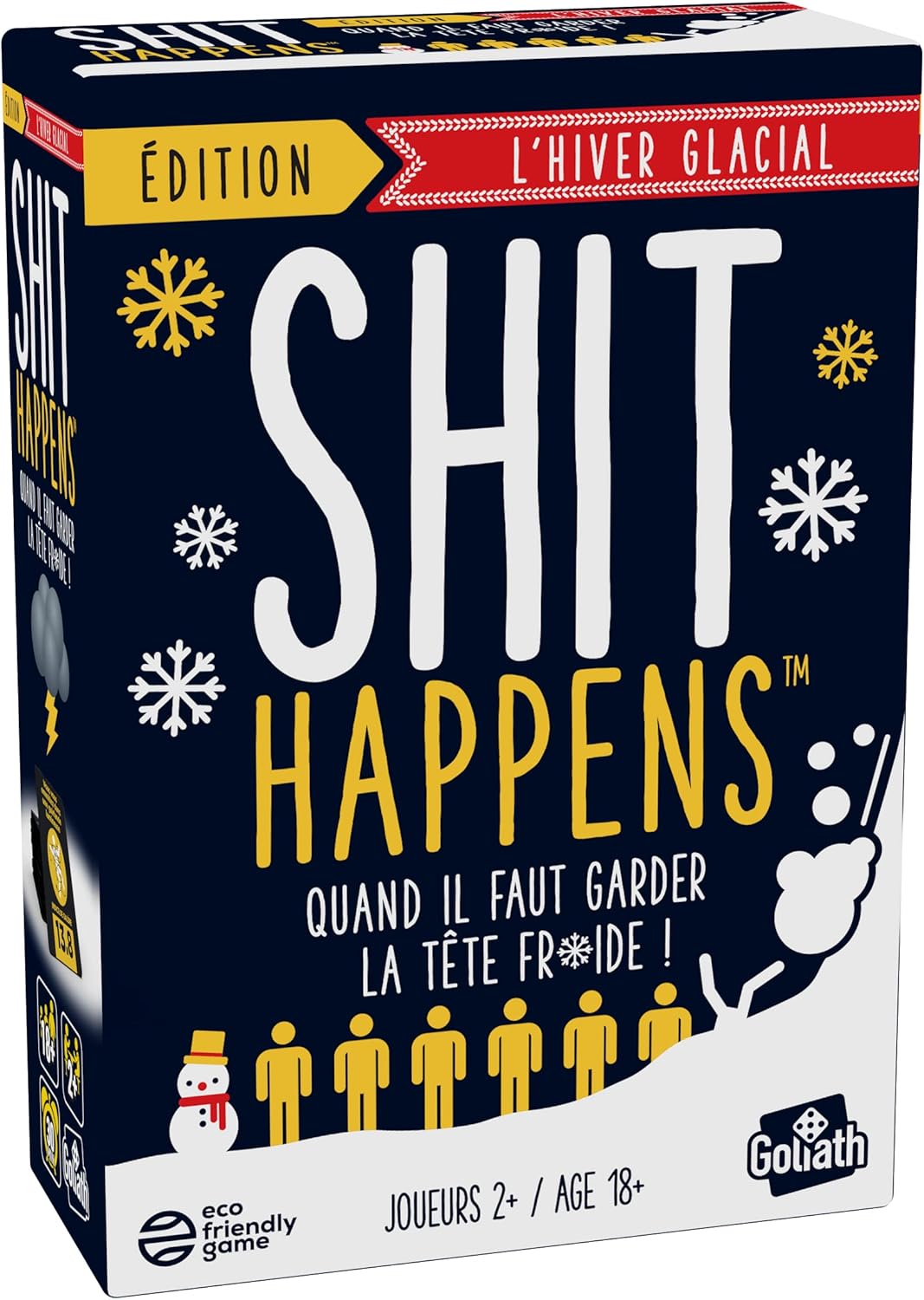 SHIT HAPPENS: L'WINTER GLACIAL – Gesellschaftsspiel für Erwachsene – Gesellschaftsspiel ab 18 Jahren – Kartenspiel zum Spielen zwischen Freunden – Kult-Abende für 2 Spieler und mehr – 30 Minuten