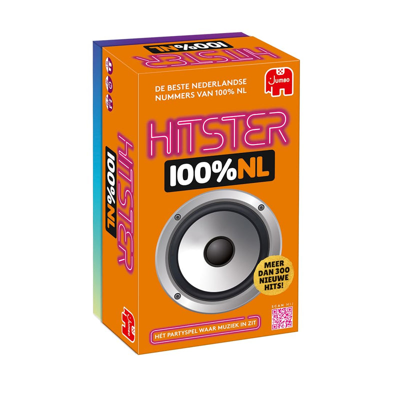 Hitster 100% NL, Muziekspel, Actiespel, Volwassenen bordspel, Spel met muziek, Kaartspel vanaf 16 jaar, 2-10 spelers, Nederlandse Hits, Party Game Nederlands, Nederlands (BNL