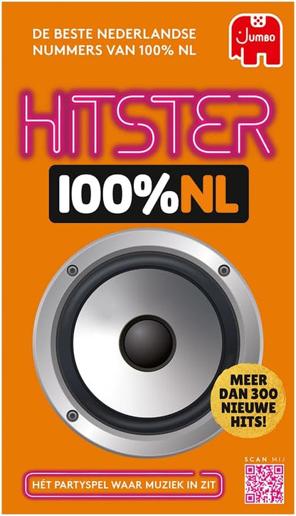 Hitster 100% NL, Muziekspel, Actiespel, Volwassenen bordspel, Spel met muziek, Kaartspel vanaf 16 jaar, 2-10 spelers, Nederlandse Hits, Party Game Nederlands, Nederlands (BNL