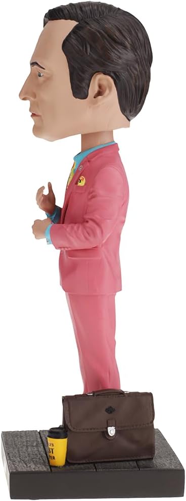 Royal Bobbles Better Call Saul, Saul Goodman Bobblehead, Premium Polyresin Lifelike Figure, Unique Serial Number, Exquisite Detail