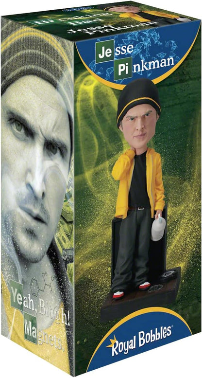 Royal Bobbles Breaking Bad Jesse Pinkman Bobblehead, Premium Polyresin Lifelike Figure, Unique Serial Number, Exquisite Detail