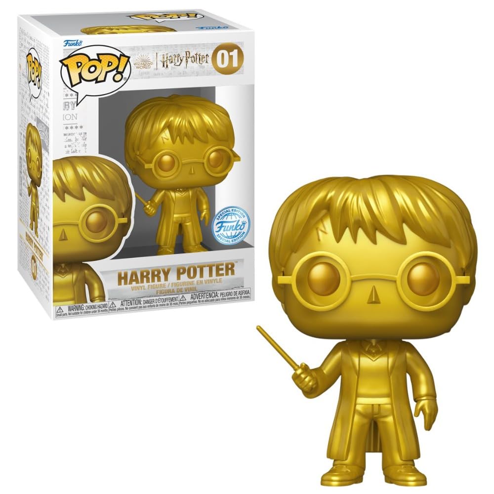 Funko Pop Harry Potter Nº.01 Metálica Gold Edition Exclusive Special Edition