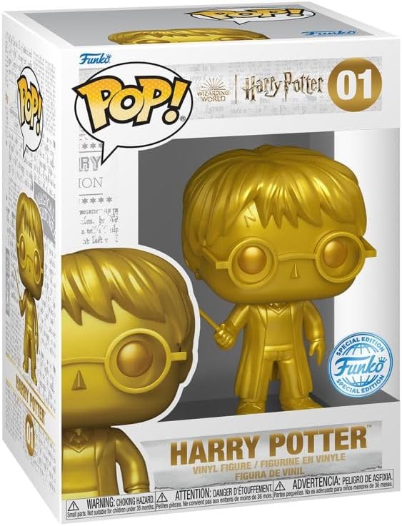 Funko Pop Harry Potter Nº.01 Metálica Gold Edition Exclusive Special Edition