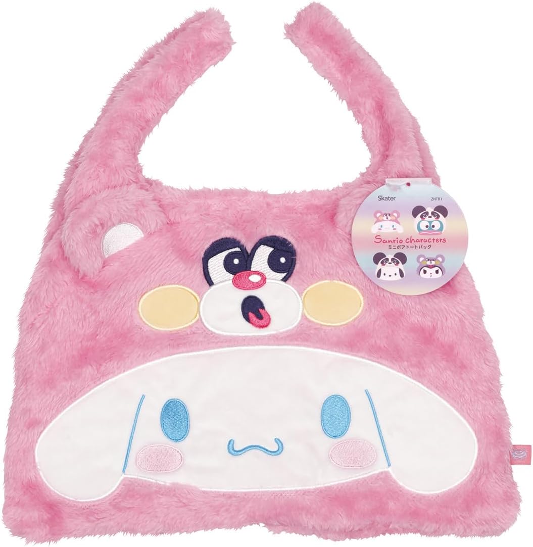 Skater ZNTB1-A Mini Boa Tote Bag, Cinnamoroll, Sanrio, 11.0 x 14.2 x 5.1 inches (28 x 36 x 13 cm