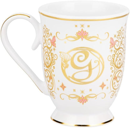 Wicked Movie Glinda Mug - Officially Licensed Gift Fans, Pink & Gold Ceramic Cup with G Monogram, Stylish Tea & Coffee Drinkware, 250ml (8.4fl oz) | Paladone
