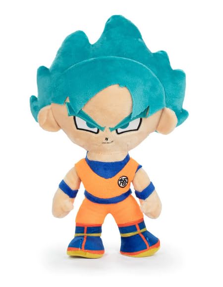 Dragon Ball Plüschtier, 30 cm, Goku und seine Transformationen (Saiyan Blue