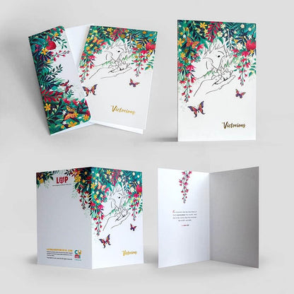 5 Different Greeting Cards & envelopes for all occasions - VICTORIOUS pack