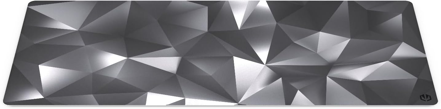 ENDORFY Crystal Black XL XXL Mouse Pad 900x400mm Smooth Mouse Guide Printed Edge Non-Slip Rubber Base Elegant Design