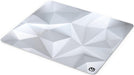 ENDORFY Alfombrilla para ratón Crystal Onyx White L, 450 x 400 mm L, guía para ratón Lisa, Borde Impreso, Base de Goma Antideslizante, diseño Elegante