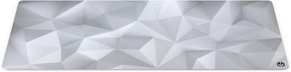 ENDORFY Crystal Onyx White XL, 900 x 400 mm XXL Mouse Mat, Smooth Mouse, Printed Hem, Non-Slip Rubber Base, Stylish Design