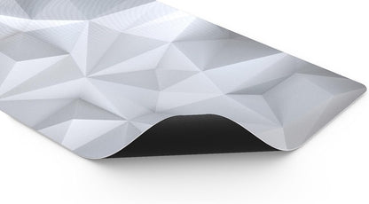 ENDORFY Crystal Onyx White XL, 900 x 400 mm XXL Mouse Mat, Smooth Mouse, Printed Hem, Non-Slip Rubber Base, Stylish Design