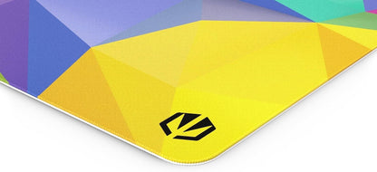 ENDORFY Crystal Spectrum L, 450 x 400 mm L Mouse Mat, Smooth Mouse, Printed Hem, Non-Slip Rubber Base, Stylish Design