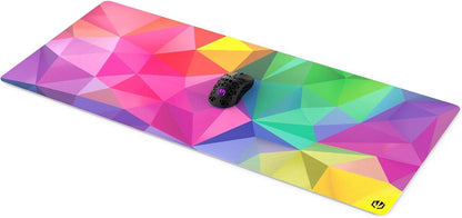 ENDORFY Crystal Spectrum XL XXL 900x400mm Mouse Pad, Smooth Mouse Guide, Printed Edge, Non-Slip Rubber Base, Elegant Design