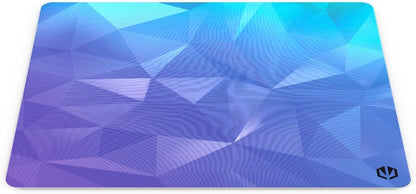 ENDORFY Alfombrilla para ratón Crystal Blue L, 450 x 400 mm, tamaño L, guía para ratón Lisa, Borde Impreso, Base de Goma Antideslizante, diseño Elegante