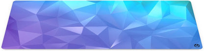 ENDORFY Crystal Blue XL, 900 x 400 mm XXL Mouse Mat, Smooth Mouse, Printed Hem, Non-Slip Rubber Base, Stylish Design