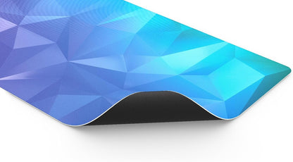 ENDORFY Crystal Blue XL, 900 x 400 mm XXL Mouse Mat, Smooth Mouse, Printed Hem, Non-Slip Rubber Base, Stylish Design