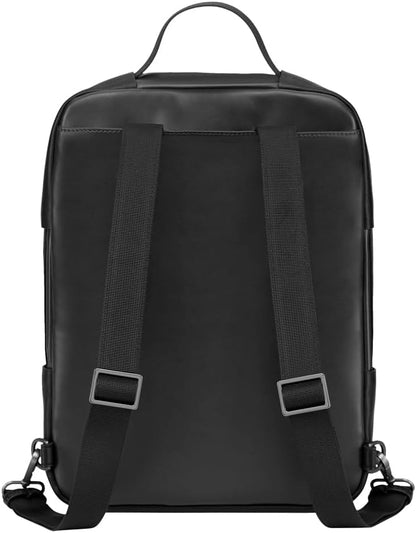 Moleskine Classic Pro Collection Vertical Professional Backpack, Office Professional Backpack, Laptop Backpack for Laptop, iPad, Notebook up to 13'', dimensions 27.5 x 37 x 9 cm, Color Black