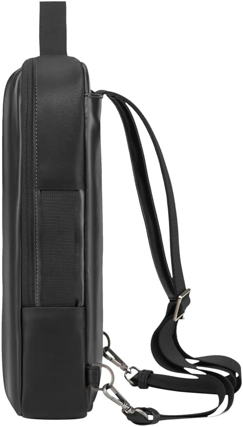 Moleskine Classic Pro Collection Vertical Professional Backpack, Office Professional Backpack, Laptop Backpack for Laptop, iPad, Notebook up to 13'', dimensions 27.5 x 37 x 9 cm, Color Black