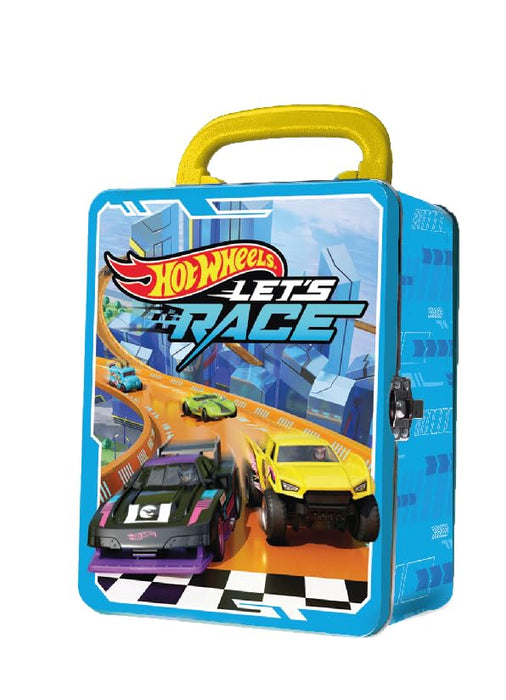 Hot Wheels 1:64 Scale cars Metal Car Carry Case I 18 Toy Storage & Organiser Gift for Collectors Kids Ages 3 Years Old Up 3D HW Race lid design (Cars not included)
