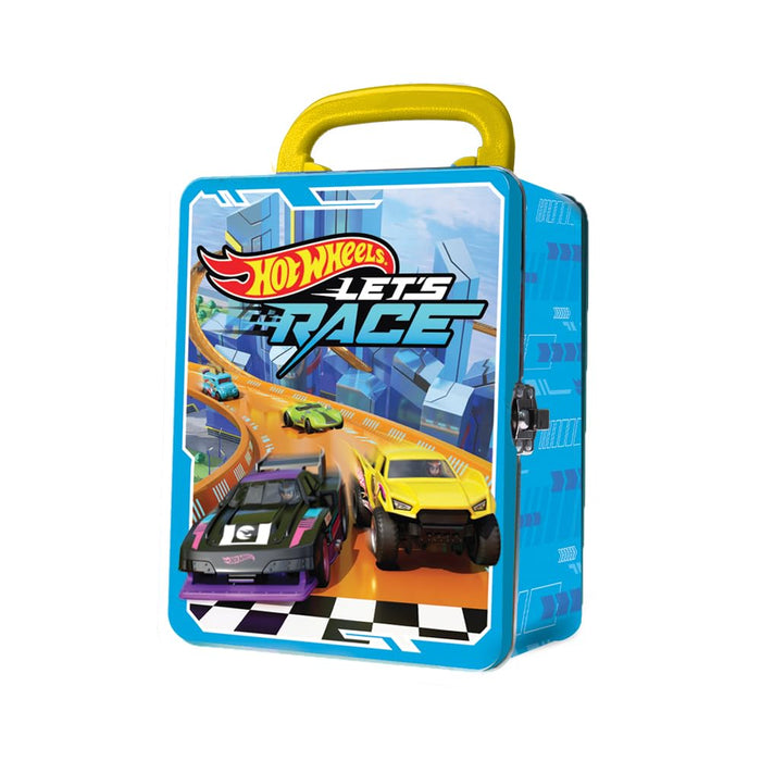 Hot Wheels 1:64 Scale cars Metal Car Carry Case I 18 Toy Storage & Organiser Gift for Collectors Kids Ages 3 Years Old Up 3D HW Race lid design (Cars not included)