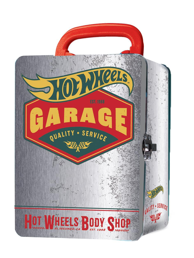 Hot Wheels Vintage 1:64 Scale cars Metal Car Carry Case I 18 Toy Storage & Organiser Gift for Collectors Kids Ages 3 Years Old Up 3D HW Race lid design (Cars not included)