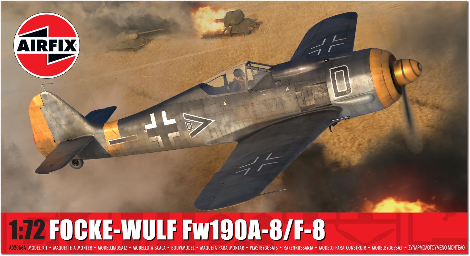 Airfix A02066A Focke-Wulf Fw190A-8/F-8 Classic Kit for ages + 8 Years