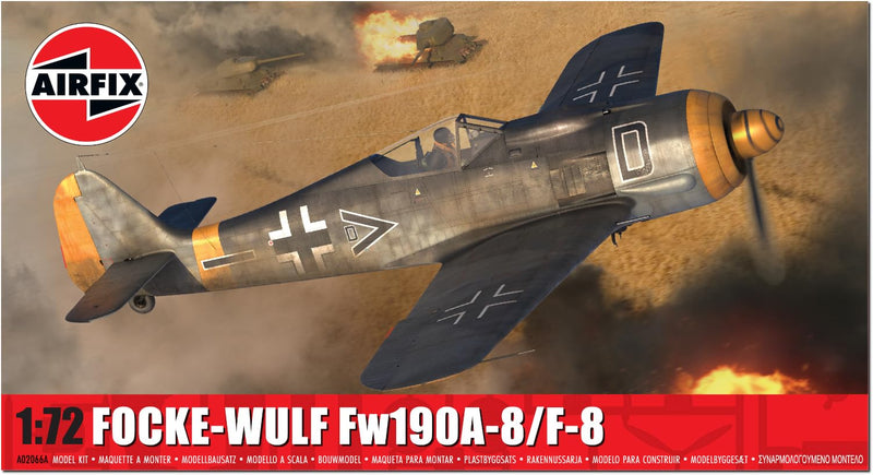 Airfix A02066A Focke-Wulf Fw190A-8/F-8 Classic Kit for ages + 8 Years