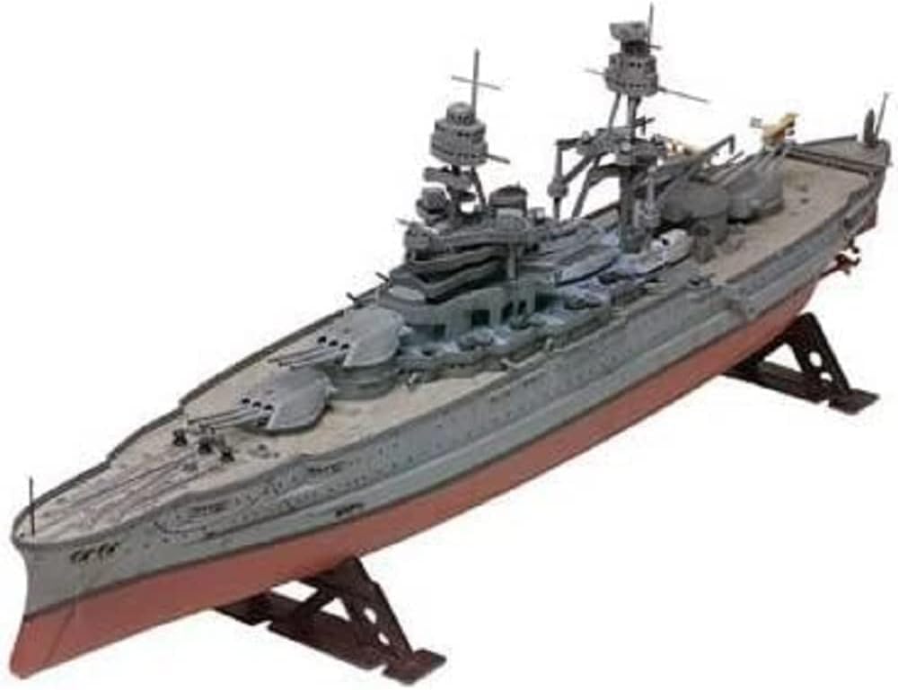 Revell- USS Arizon Battleship Model Military Ship Scale Pearl Harbor Kit de construcción de Barco de plástico de Nivel 4 de 133 Piezas a Escala 1:426, Color Gris (85-0302
