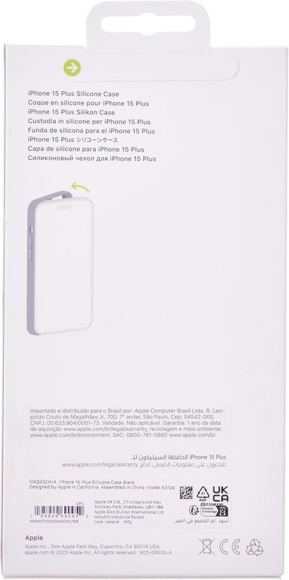 Apple - Back Cover For Mobile Phone - Magsafe Compatibility - Silicone - Black - For Iphone 15 Plus