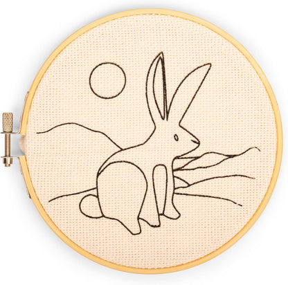 Kikkerland Punch Needle - Hare - Includes Everything Needed