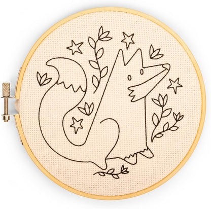 Kikkerland Punch Needle - Fox - Includes Everything Needed