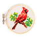 Kikkerland GG276 Cardinal MiniCross Stitch Embroidery