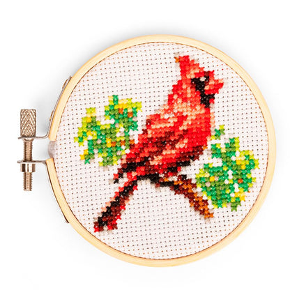 Kikkerland GG276 Cardinal MiniCross Stitch Embroidery