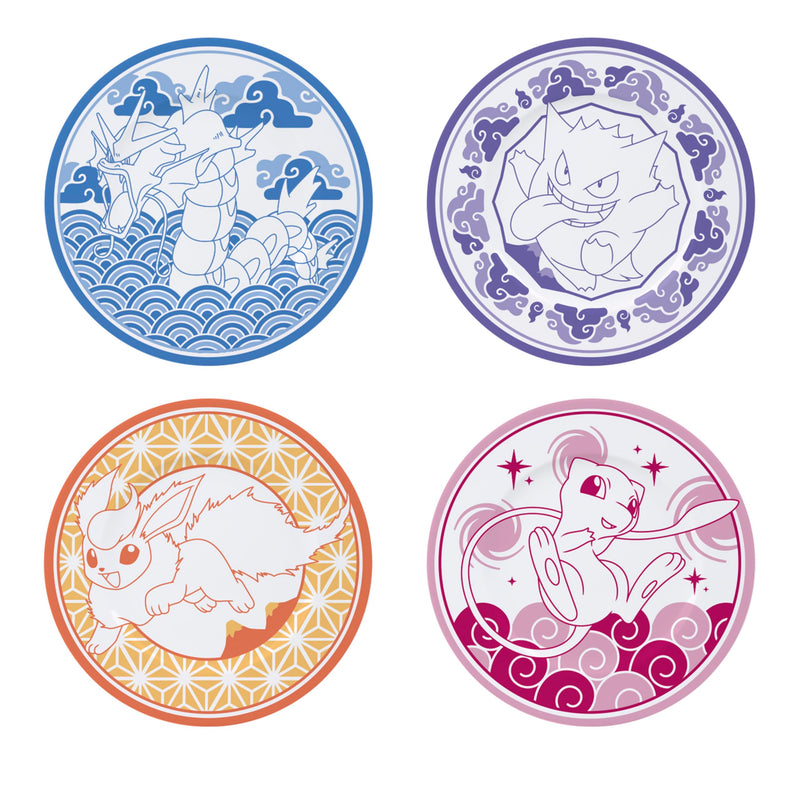 Pokemon - Set Of 4 Plates - Japanese Style