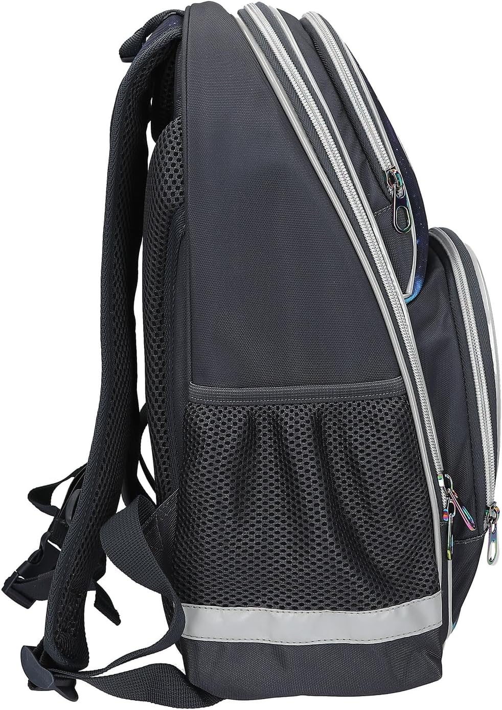 Depesche 13132 Dino World Galaxy School Backpack in Dark Blue with Dinosaur Motif, Planets and Stars, School Bag with Adjustable Straps