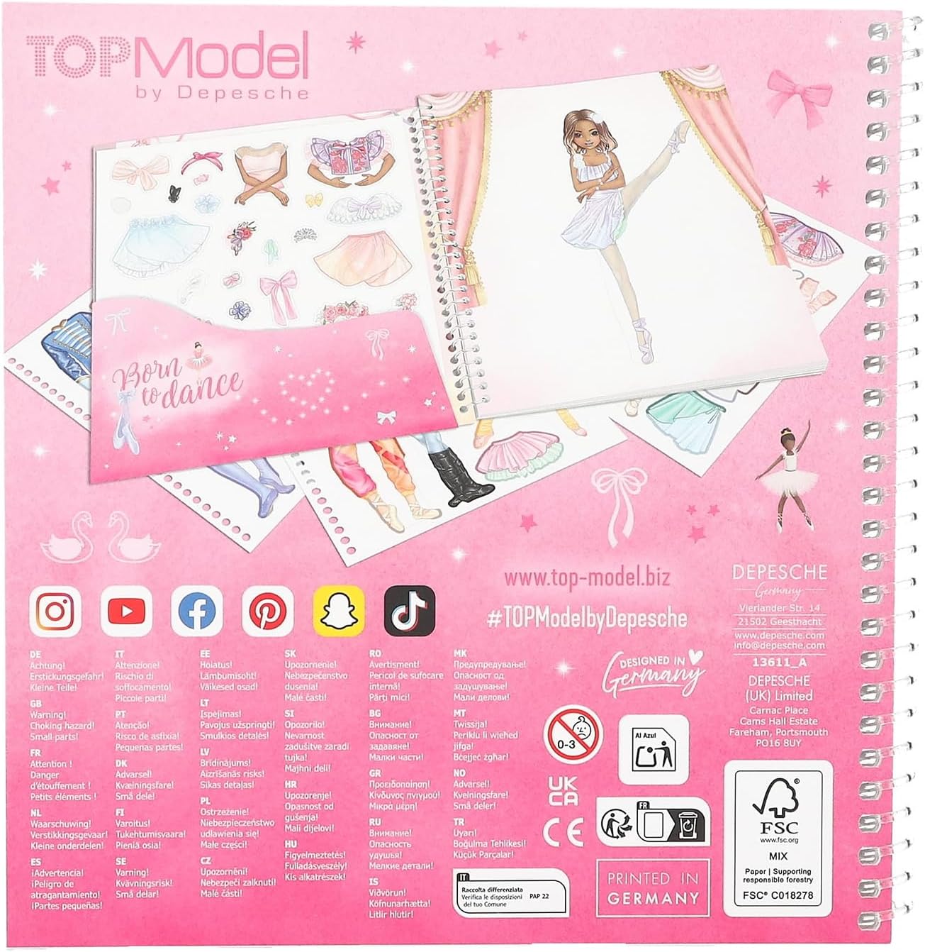 Topmodel - Dress Me Up Stickerbook Ballet - (413611)