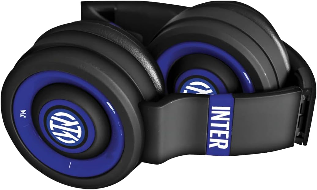 Inter - Cuffie Senza Filo Cuffie Wireless Over-Ear, Cuffie Bluetooth Senza Fili Pieghevoli, Cuffie con Microfono Incorporato, HiFi Stereo, Micro SD Slot, FM Radio per iPhone/Android/Viaggio/PC